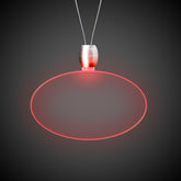 Red LED Oval Pendant Necklaces